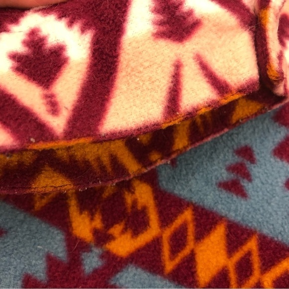 Wrangler Women’s Vintage Aztec Print Fleece Button Down Long Sleeve Size 3X - Picture 7 of 7